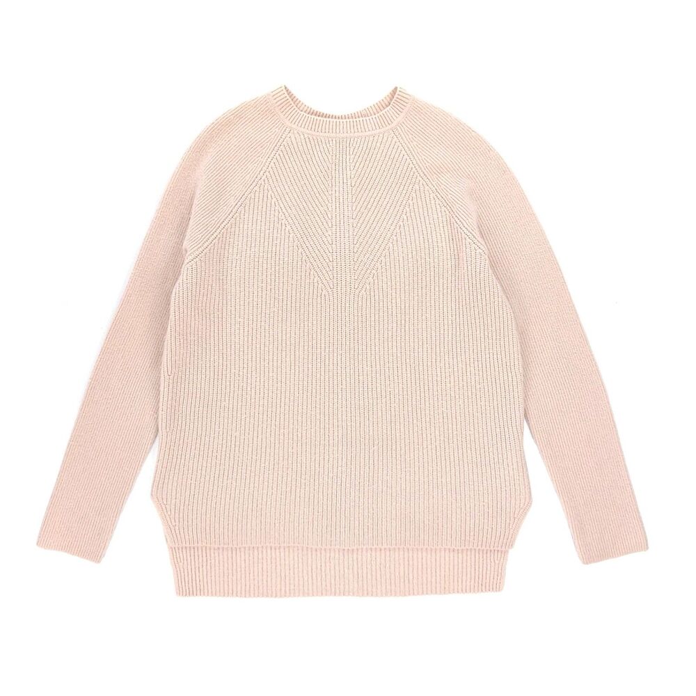Vince Wool Cashmere Ribbed Knit Tunic Sweater Old Money Minimal Quiet Luxury